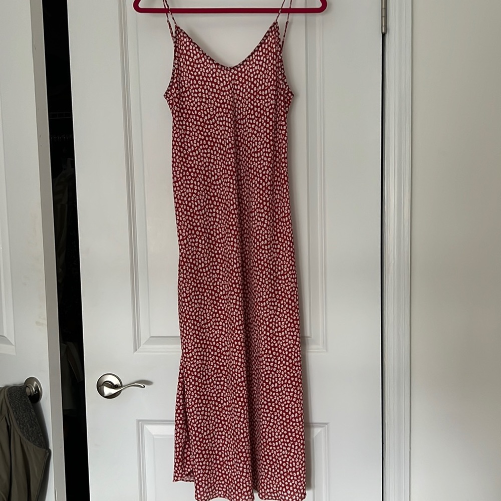 RESA - Red Floral Slip Dress